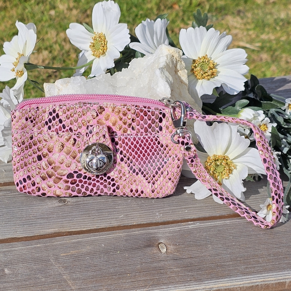 Sorial 4pc. Leather Python Wristlet Coin Purses - image 7